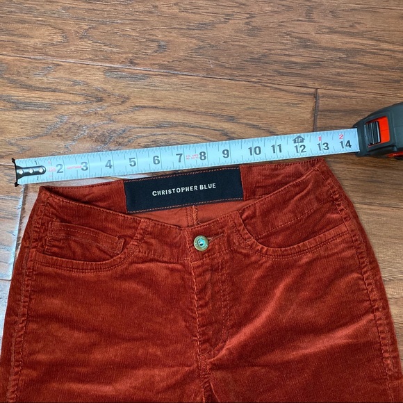 New.Christopher Blue ‘Angel’ Skinny Corduroy Pants - Picture 2 of 6
